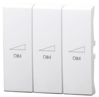 Symbolvippe 3 X dim m/fjær hvit