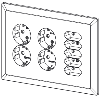 Stikkontakt IF 9-veis SK hvit - Image 2