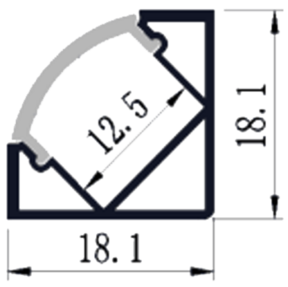 Alu-profil AP3-O/1,8m