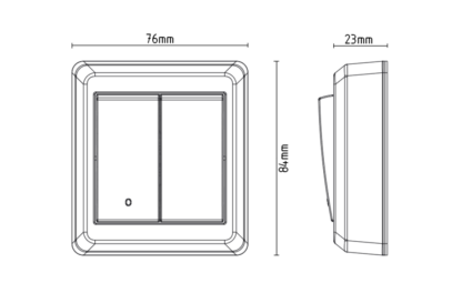 Bryter PV 2+1 SK sort - Image 3