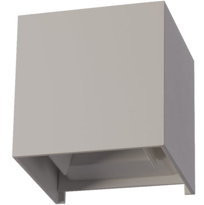 Ask Kvadrat Grå IP54 6W