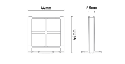 Skjøtestykke veggboks 71mm - Image 3