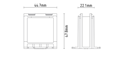 Skjøtestykke veggboks 84mm - Image 3