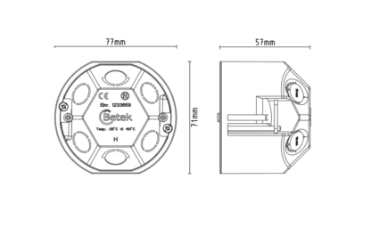 Multiboks enkel 57mm - Image 3